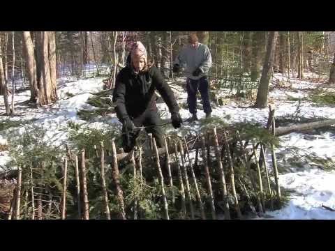 Survival Shelter- Winter Shelter Series 2-Snow Debris Hut