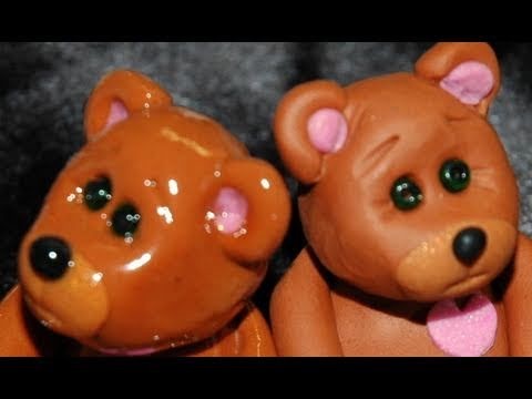 Teddy Bear. How to Make a Polymer Clay Teddy Bear by GOI