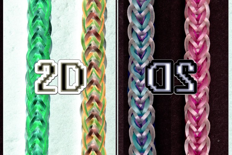 2D EASY Reversible Rainbow Loom Bracelet Tutorial
