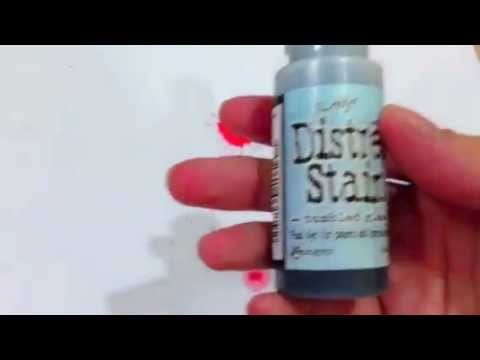 Create Paint Splatter With Distress Stains