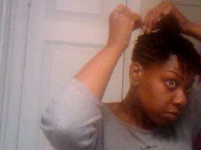 Flat Twists ~n~ two Strand Twist Updo