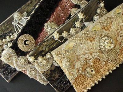 Handmade Altered Purses - Vintage |  Blings | Sparkle | Shine (Wedding)