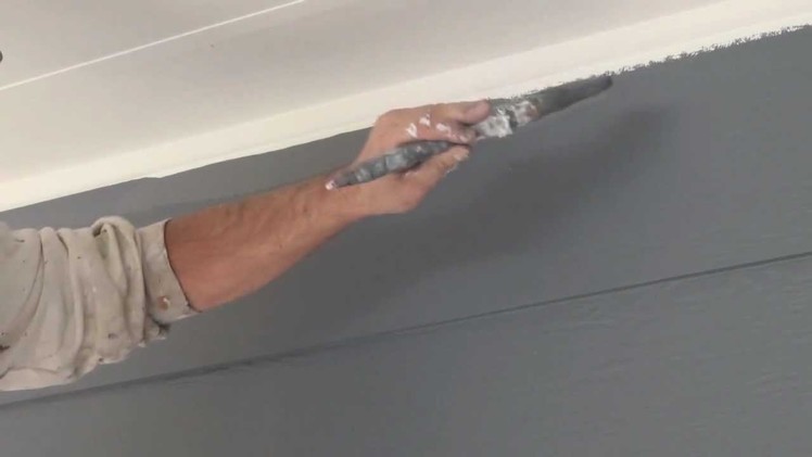 How to cut in paint edges and get a straight ceiling line when cutting in walls.