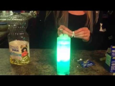 How to make a homeade lava lamp that lights up