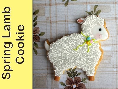 How to make a spring lamb cookie - sheep cookie tutorial