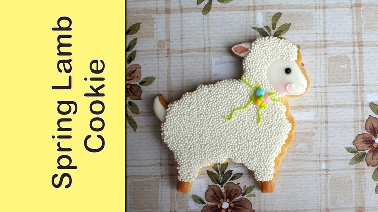 How to make a spring lamb cookie - sheep cookie tutorial