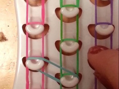 How to make a triple single bracelet with fun loom
