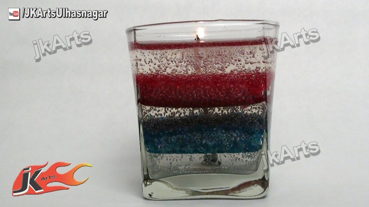 HOW TO: make Layered Gel Candle  - JK Arts 463