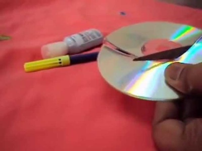 HOW TO MAKE MOON FROM WASTE CD'S