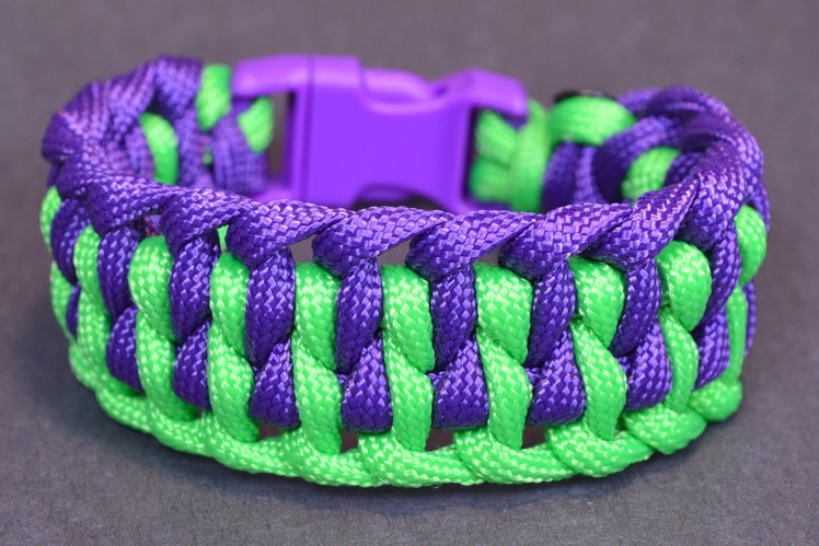 How to Make the "Wide Genoese" Paracord Bracelet with Buckle - BoredParacord