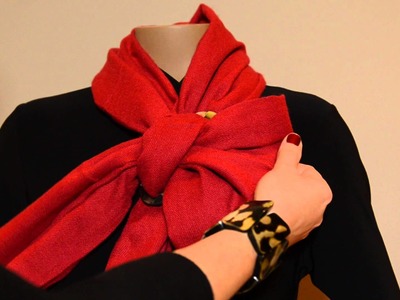 How to tie Scarf Ring - Half Bow Knot