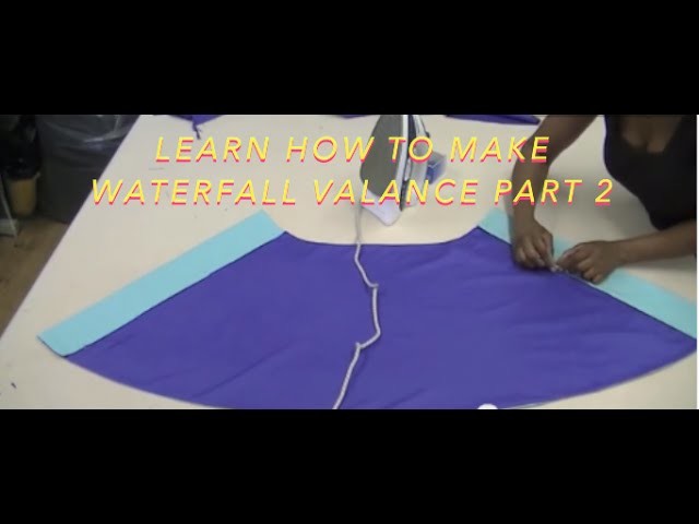 Learn how to make Waterfall Valance part 2