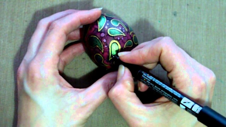 Mixed Media Decorated Easter Egg