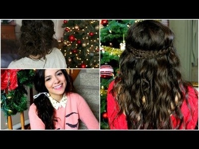 NO HEAT Holiday curls + Easy Hairstyles!