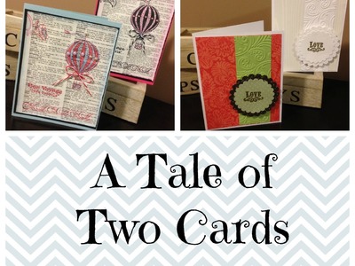 One design two cards, greeting card tutorial