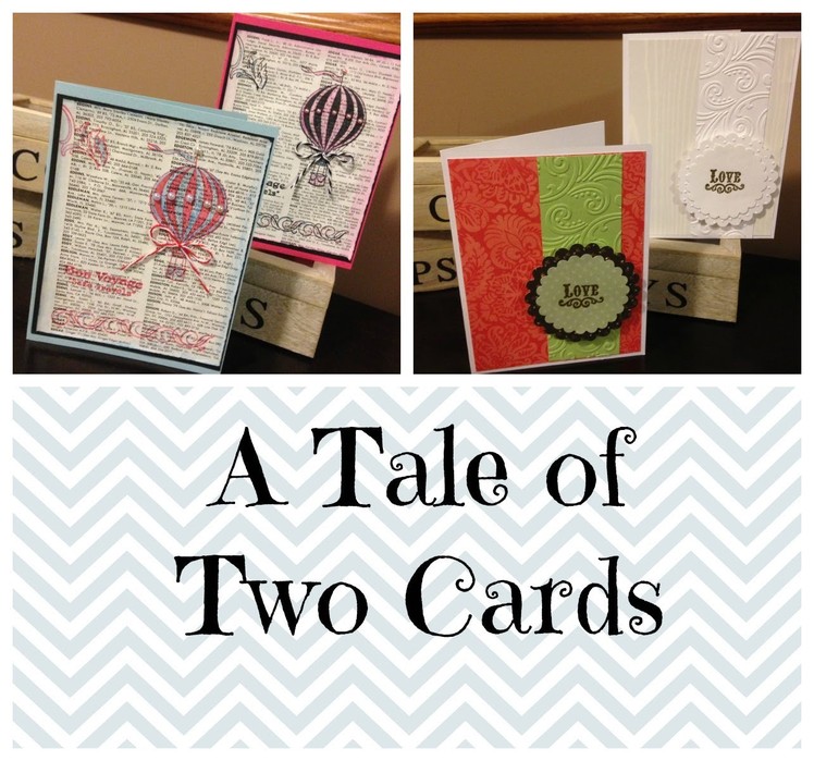 One design two cards, greeting card tutorial