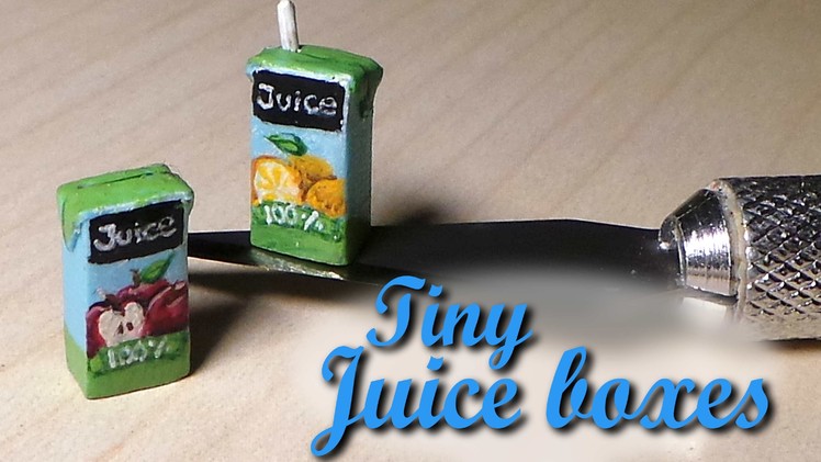 Quick.Easy; Miniature Juice Box - Polymer Clay Tutorial