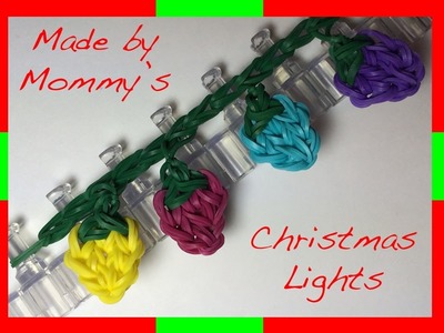 Rainbow Loom Band Christmas Lights Charm or Fairy Lights