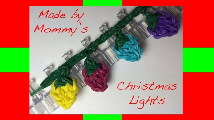 Rainbow Loom Band Christmas Lights Charm or Fairy Lights