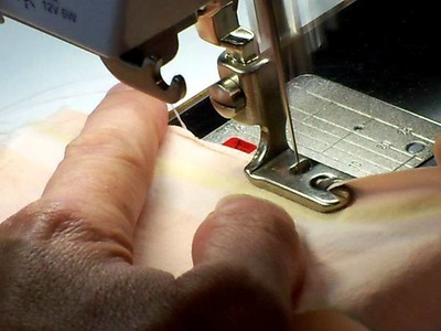 Sewing with a narrow hem foot