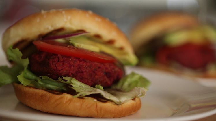 Skillet Veggie Burgers Recipe || KIN EATS