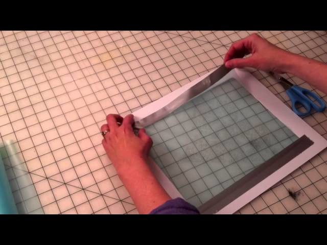 Taping A Thermofax Screen To A Frame