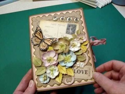 Valentine Book of Love card, tag, and mini album