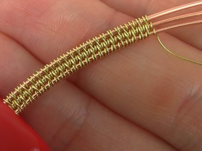 Wire Wrapping.Weaving Style Using 3 Base Wires Tutorial