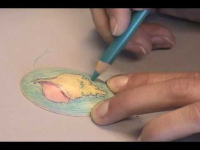 Art Jewelry - Coloring copper metal with colored pencils
