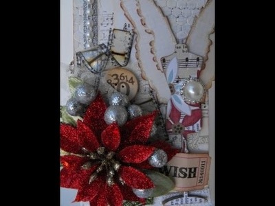Christmas Tag & Gift Card Holder with Tim Holtz and Silhouette Cameo