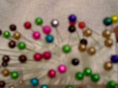 Colored Stick Pins using sharpies