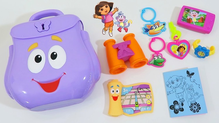 Dora the Explorer - Explorer's Backpack Playset Adventure Time with Maps, Boots, and Swiper!