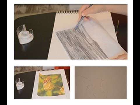 Drawing lesson: How to easily trace without tracing paper