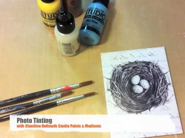 Easy photo tinting with acrylic paints