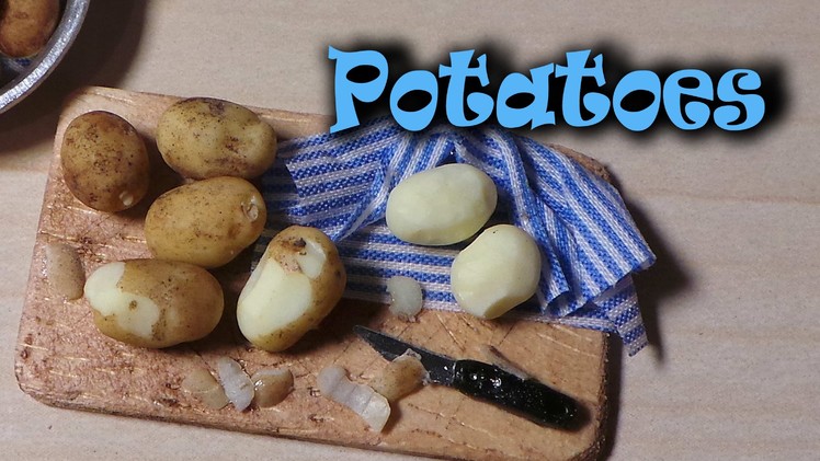 EASY; Realistic Miniature Potatoes - Polymer Clay Tutorial