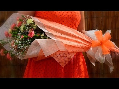 Flower Bouquet Gift Wrapping