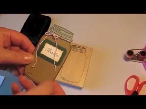 For Vivian - How I use my Mason Jar Stamp & Make a Paper Bag Card