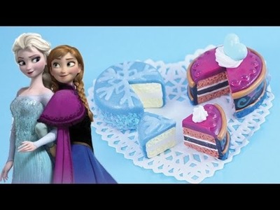 Frozen Sweets Collab: Anna and Elsa Cakes [Polymer Clay]