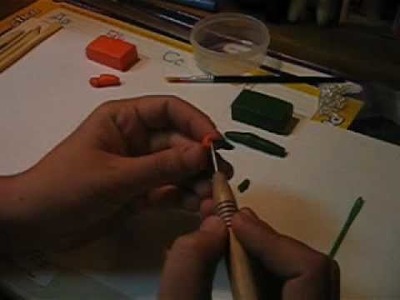 How make Carrot Earrings from Polymer Clay - Tutorial