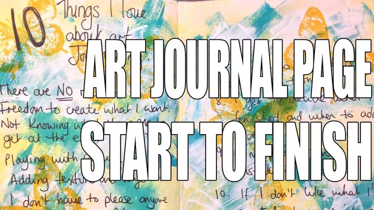 How to: Art Journal Page - Lists