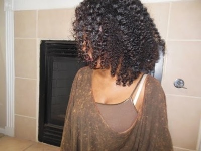 How to do a braid out on Natural. Curly hair.