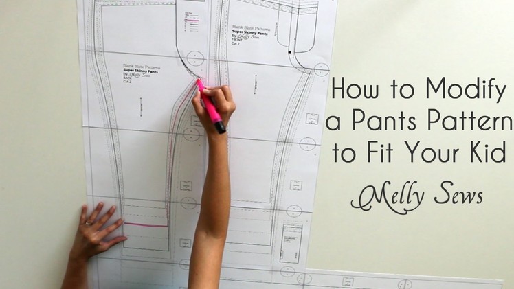 How to Fit a Pants Pattern for Kids