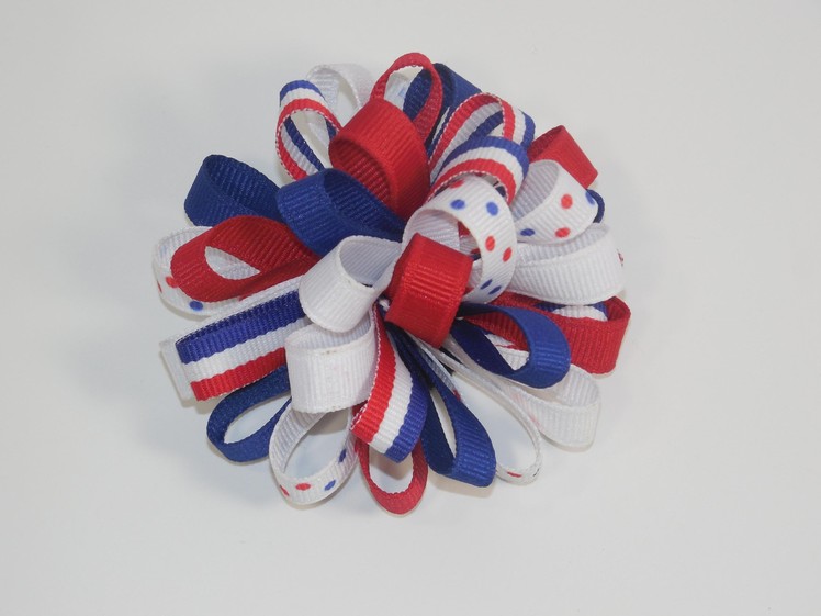 How To Make a Loopy Ribbon Puff Boutique Hair Bow