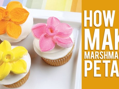 How to Make a Marshmallow Flower Cupcake Topper