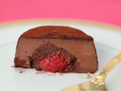 How to make Chocolate Custard with Raspberry Dark Chocolate Center - Masterchef Recipe
