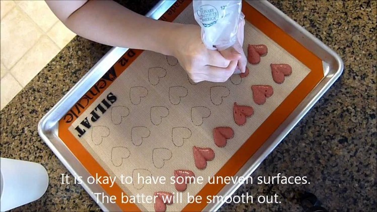 How to make heart macaron (from Vera's Cookbook)