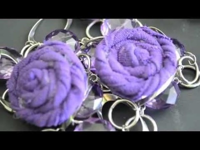 How to make rosette earrings from t-shirt scraps | Nik Scott