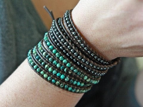 Iheartjenna - Bohemian Leather Wrap Bracelets