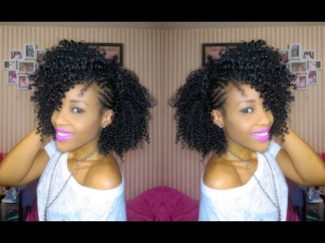 Inspired Braided Side Mohawk| Natural Hair
