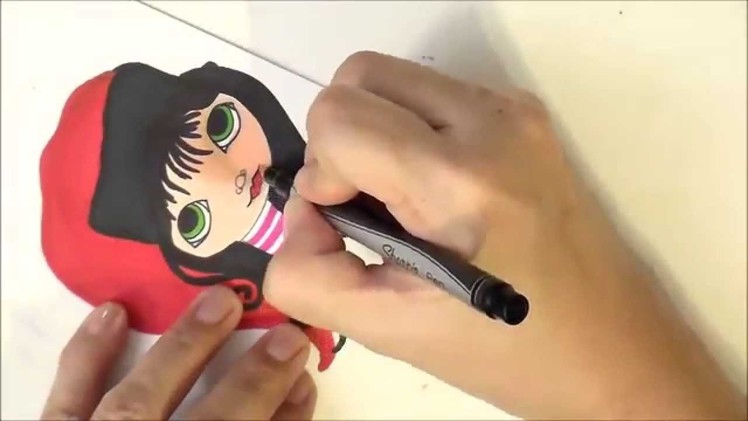 Justafew -  Drawing Doll for Card with Sharpies